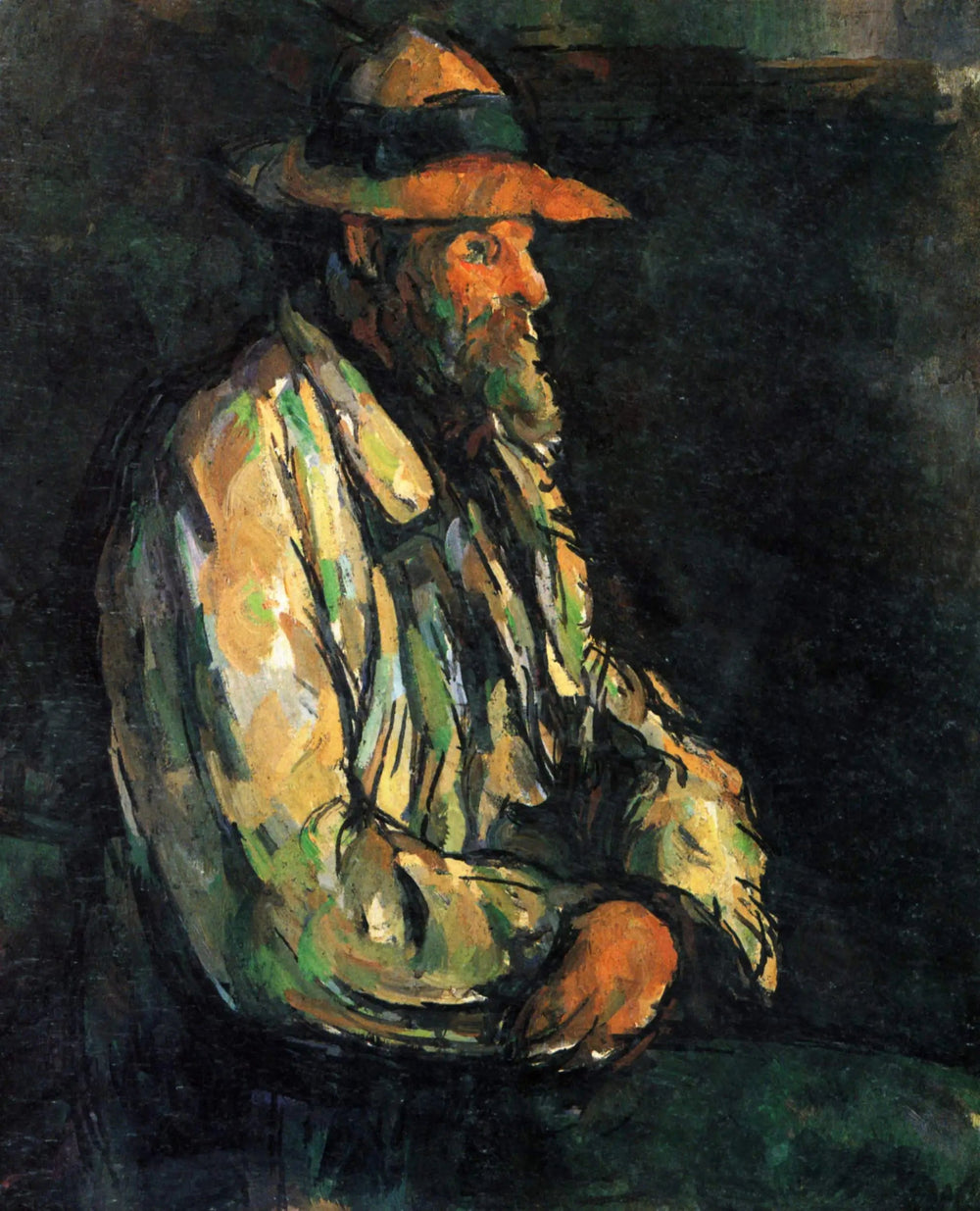 Le Jardinier Vallier - Paul Cézanne image 1 tableau peint à l’huile sur toile