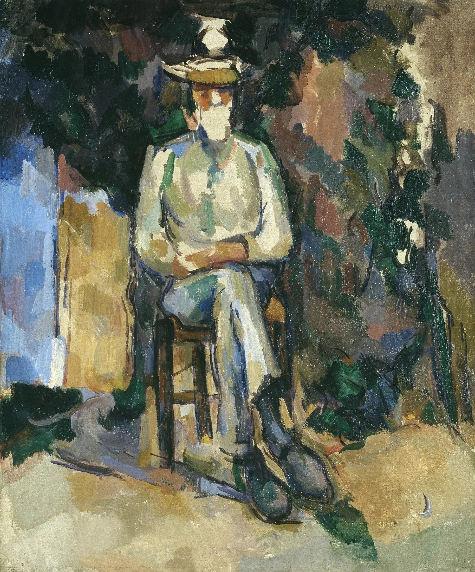 Le Jardinier Vallier - Paul Cézanne image 1 reproduction d’œuvre d’art à l’huile