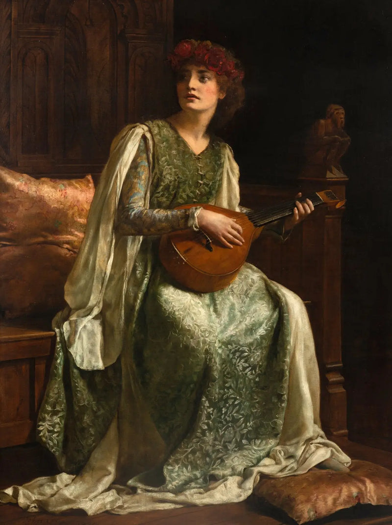 عازف العود - John Collier