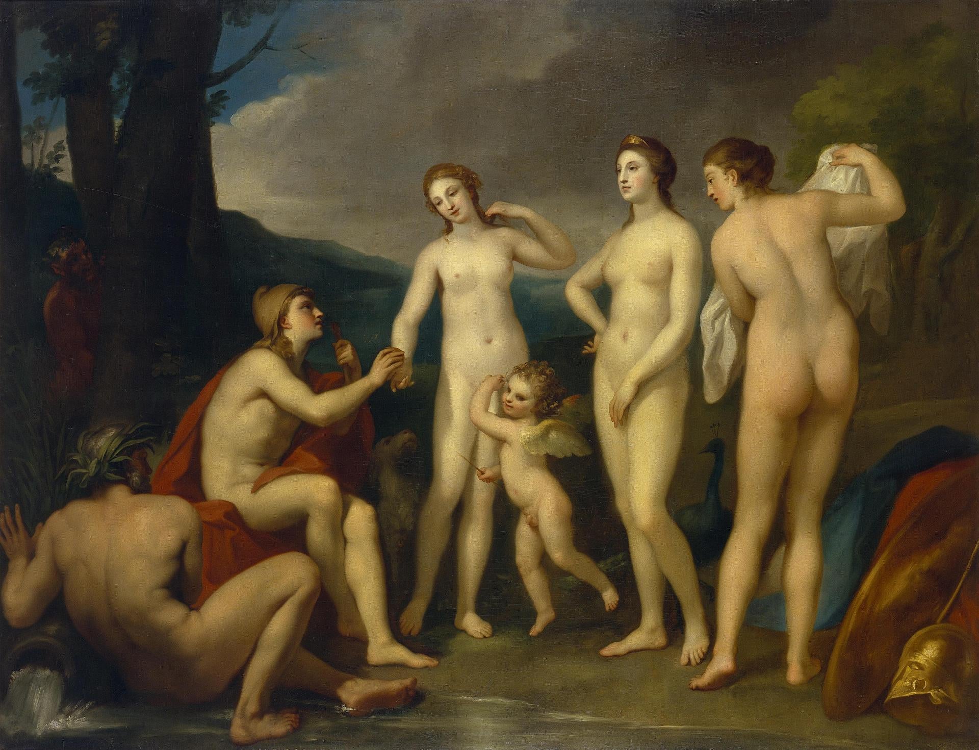 Le Jugement de Pâris - Anton Raphael Mengs image 1 copie de tableau peinte à la main