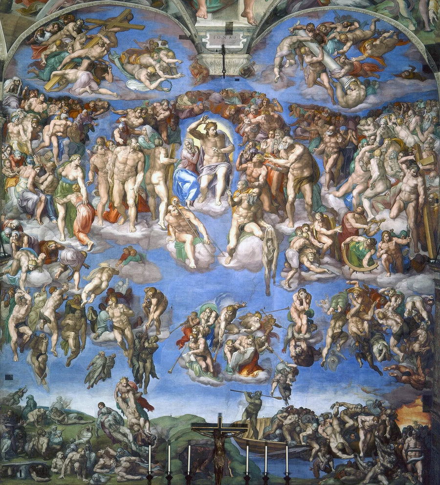 Le Jugement dernier - Michel-Ange image 1 reproduction artisanale de tableau