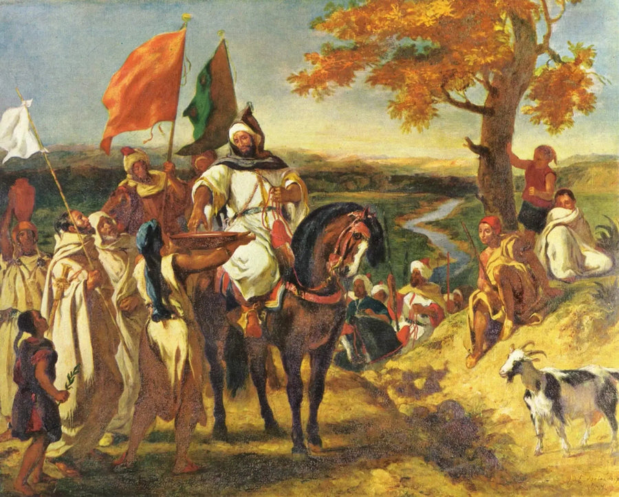 القائد، زعيم مغربي - يوجين ديلاكروا