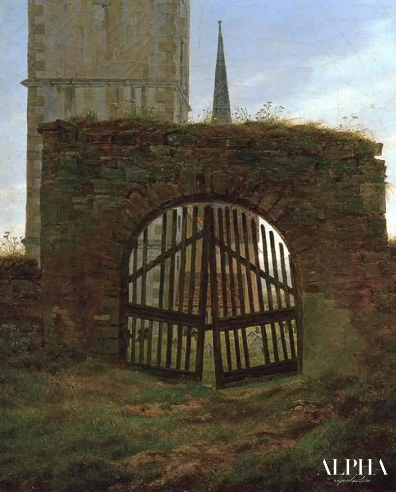 Le Kirchhof - Caspar David Friedrich - Reproductions de tableaux et peintures haut de gamme