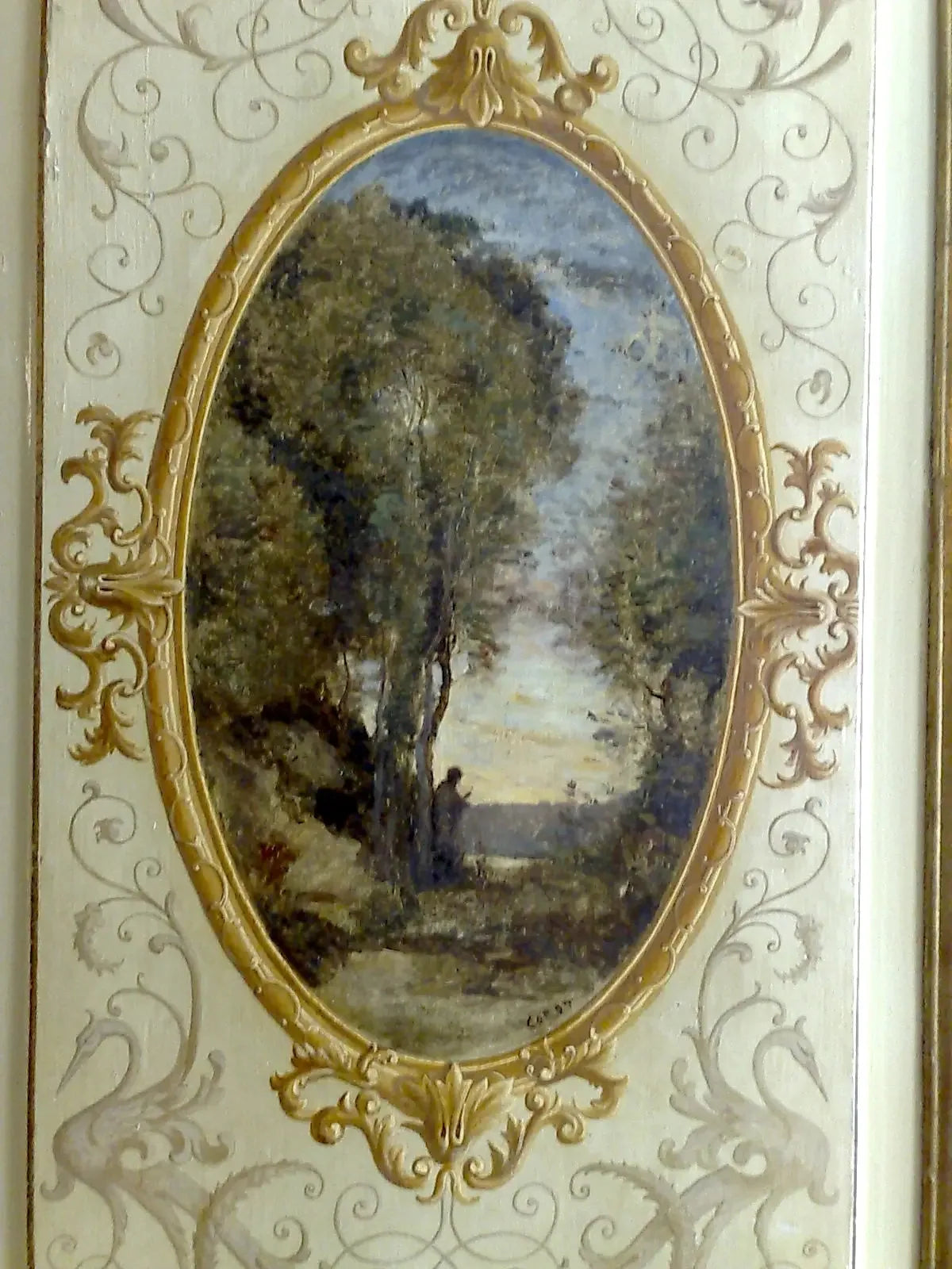 Le liseur - Jean-Baptiste Camille Corot image 1 copie peinte à la main à l’huile
