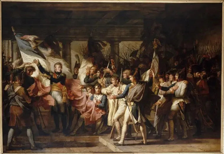 مارشال ناي يعيد أعلامهم إلى جنود فوج الخط 76، 7 نوفمبر 1805 - تشارلز مينيير