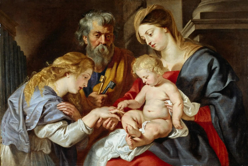الزواج الصوفي للقديسة كاترين - بيتر بول روبنز