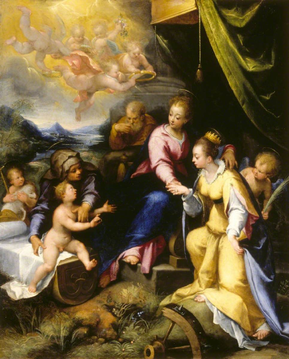 Le Mariage Mystique de Sainte Catherine de Sienne - Denis Calvaert - Alpha Reproduction