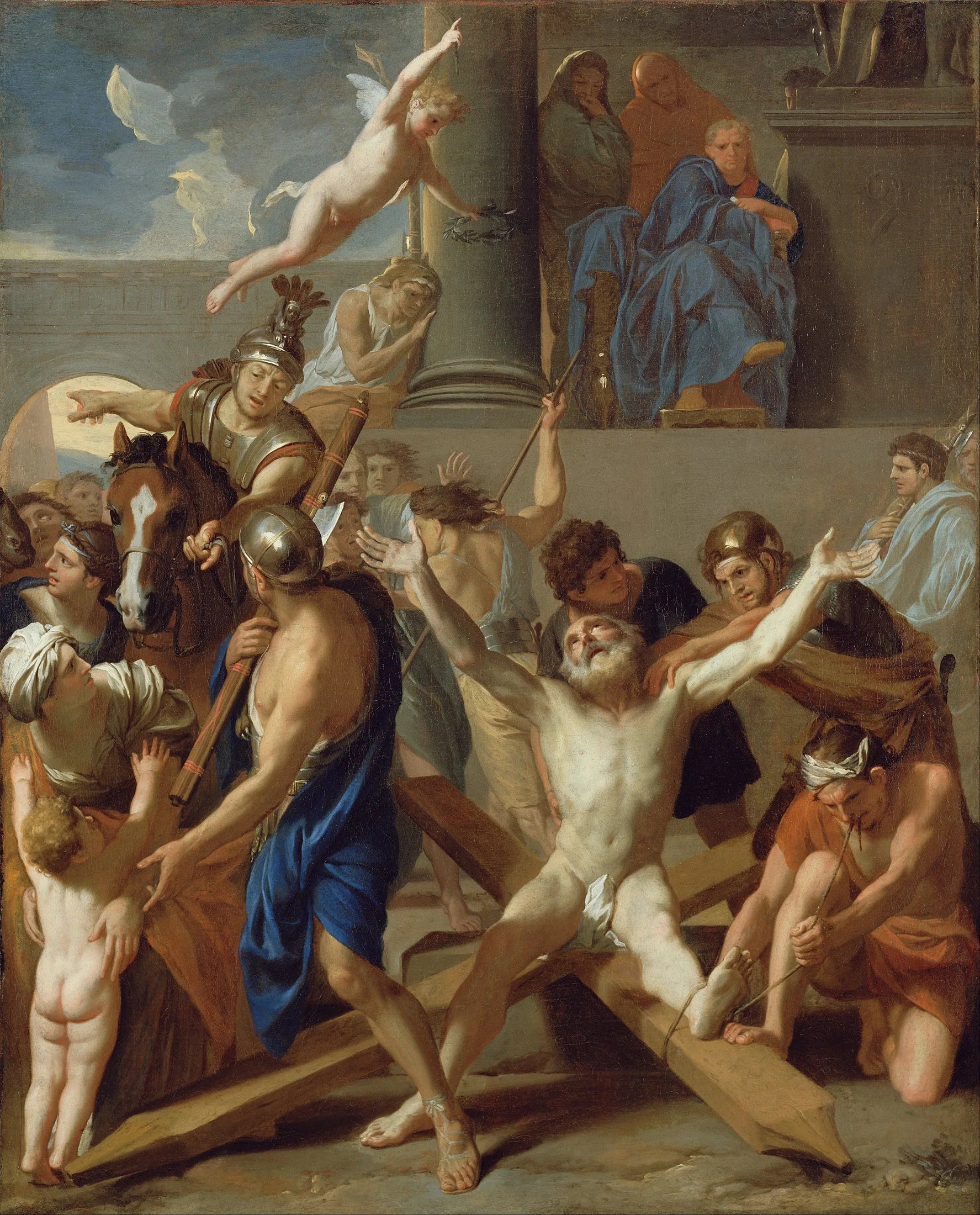 Le Martyre de saint André - Charles Le Brun image 1 reproduction artisanale de tableau