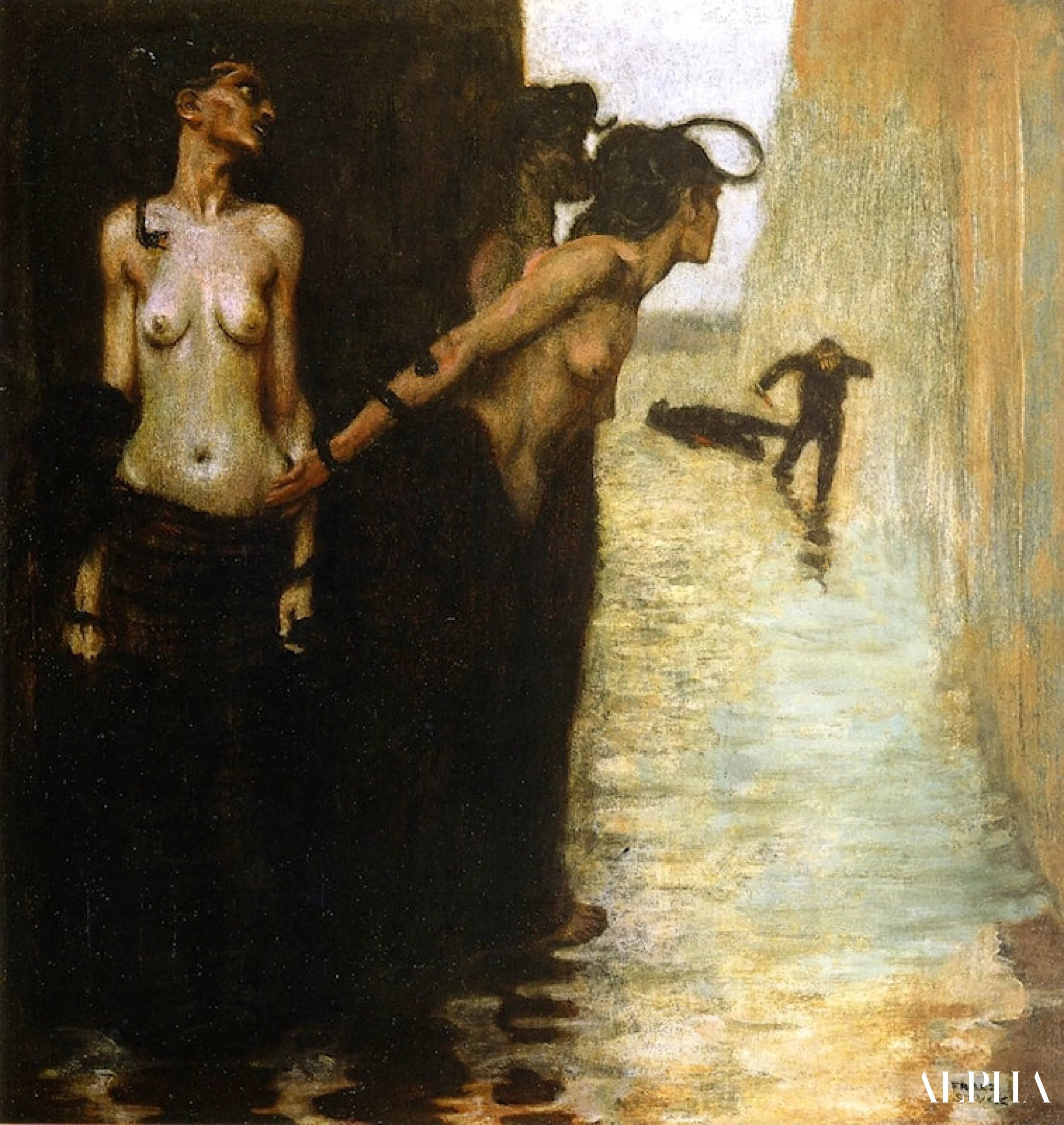 Reproduction du tableau « Le Meurtrier - Franz Von Stuck » par Alpha Reproduction en peinture à l’huile