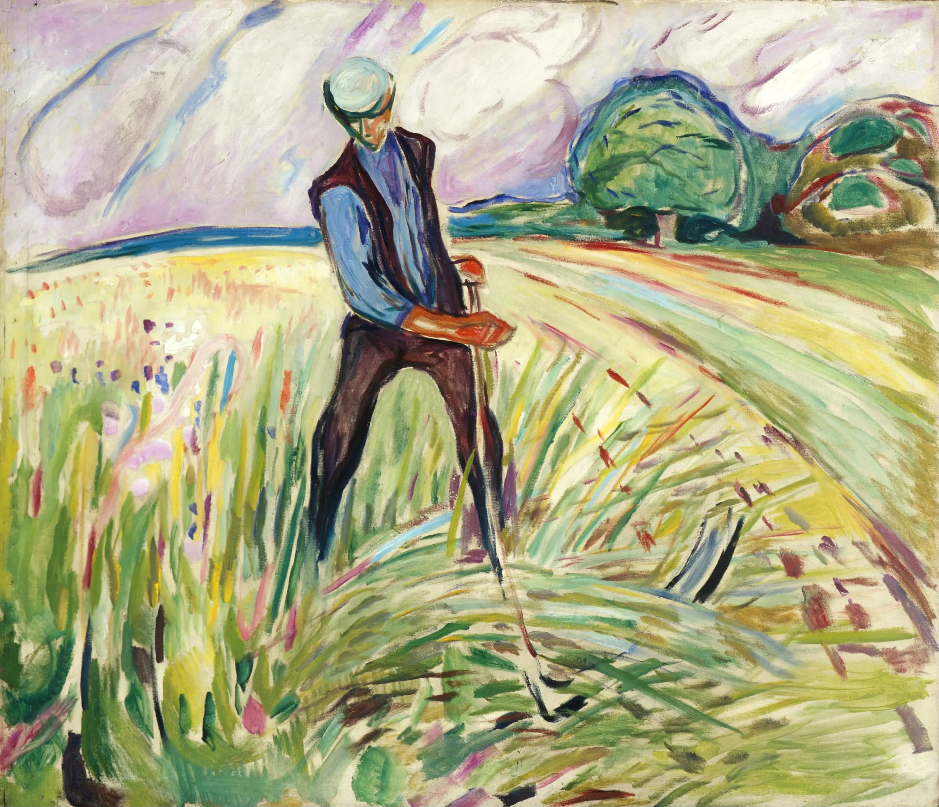 Reproduction du tableau « Le Moissonneur - Edvard Munch » par Alpha Reproduction en peinture à l’huile
