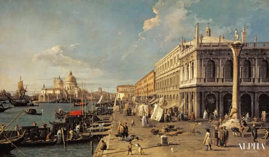 Le Molo et la Zecca, Venise - Giovanni Antonio Canal - Reproductions de tableaux et peintures haut de gamme