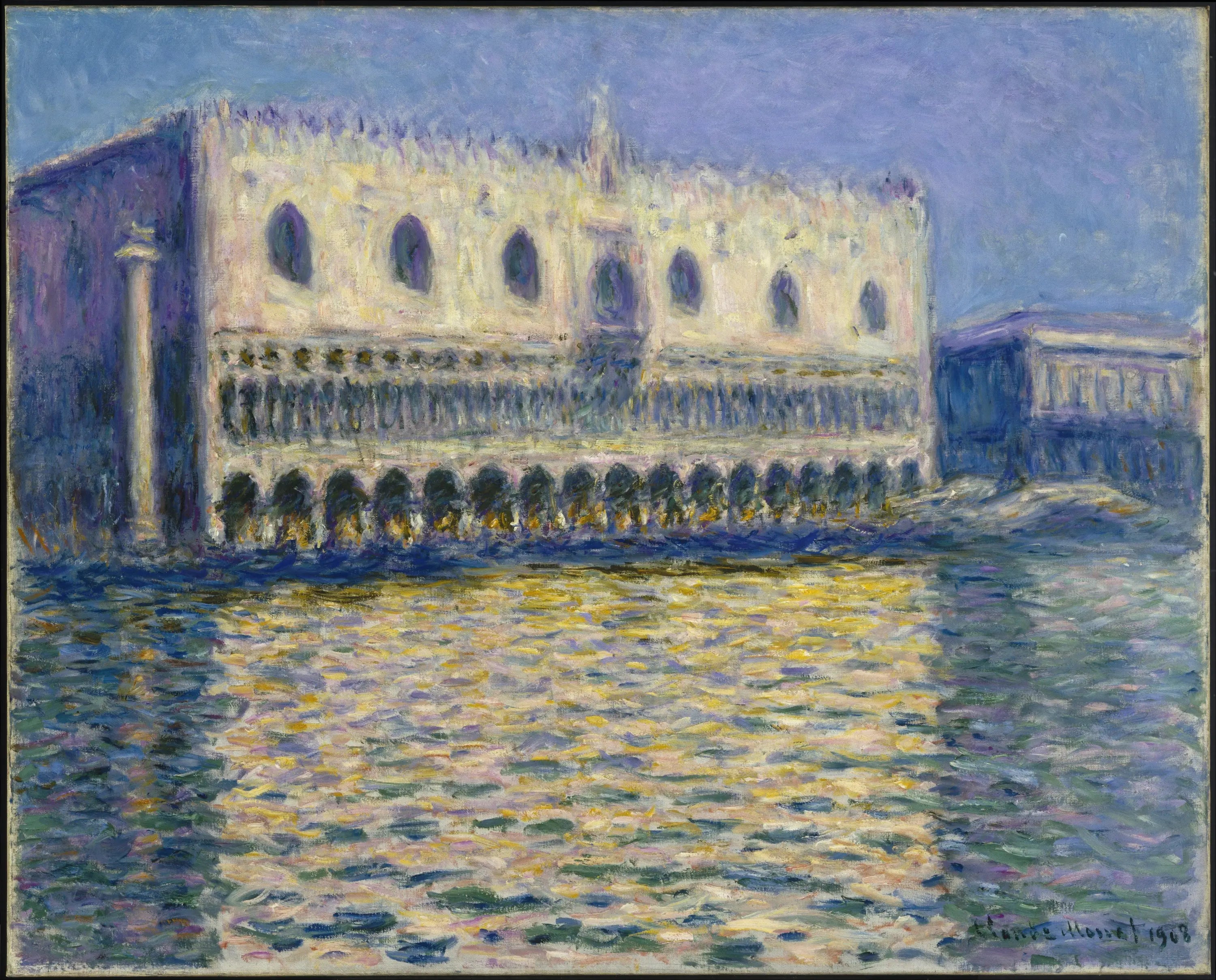 Reproduction du tableau « Le Palais ducal - Claude Monet » par Alpha Reproduction en peinture à l’huile
