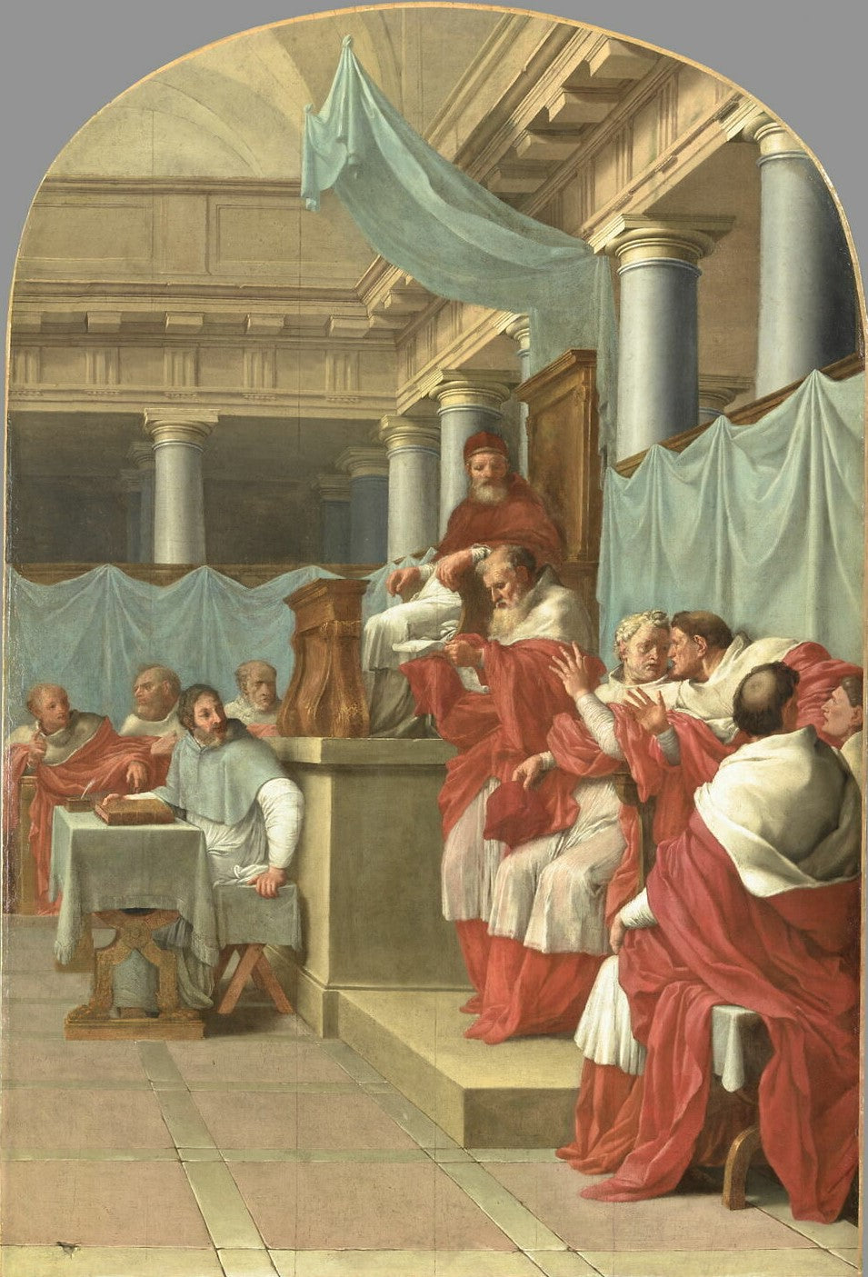Le Pape Victor III confirme l’institution des Chartreux - Eustache Le Sueur - Alpha Reproduction