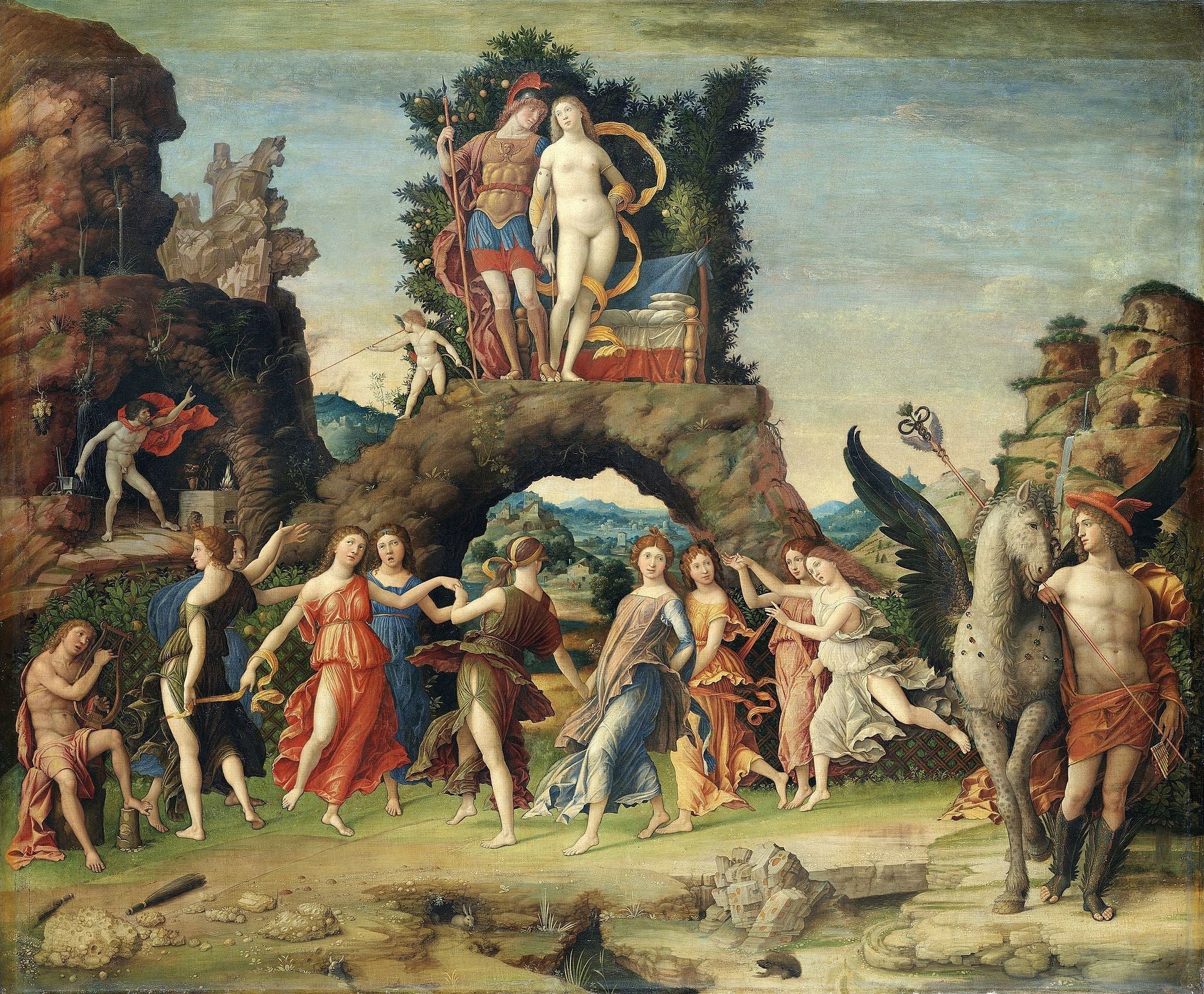 Le Parnasse - Andrea Mantegna image 1 reproduction de peinture à l’huile
