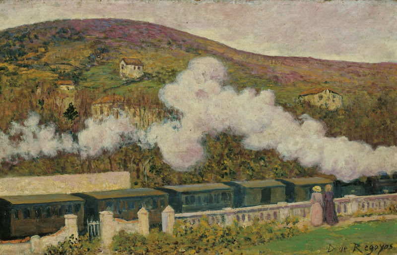 Le passage du train - Darío de Regoyos