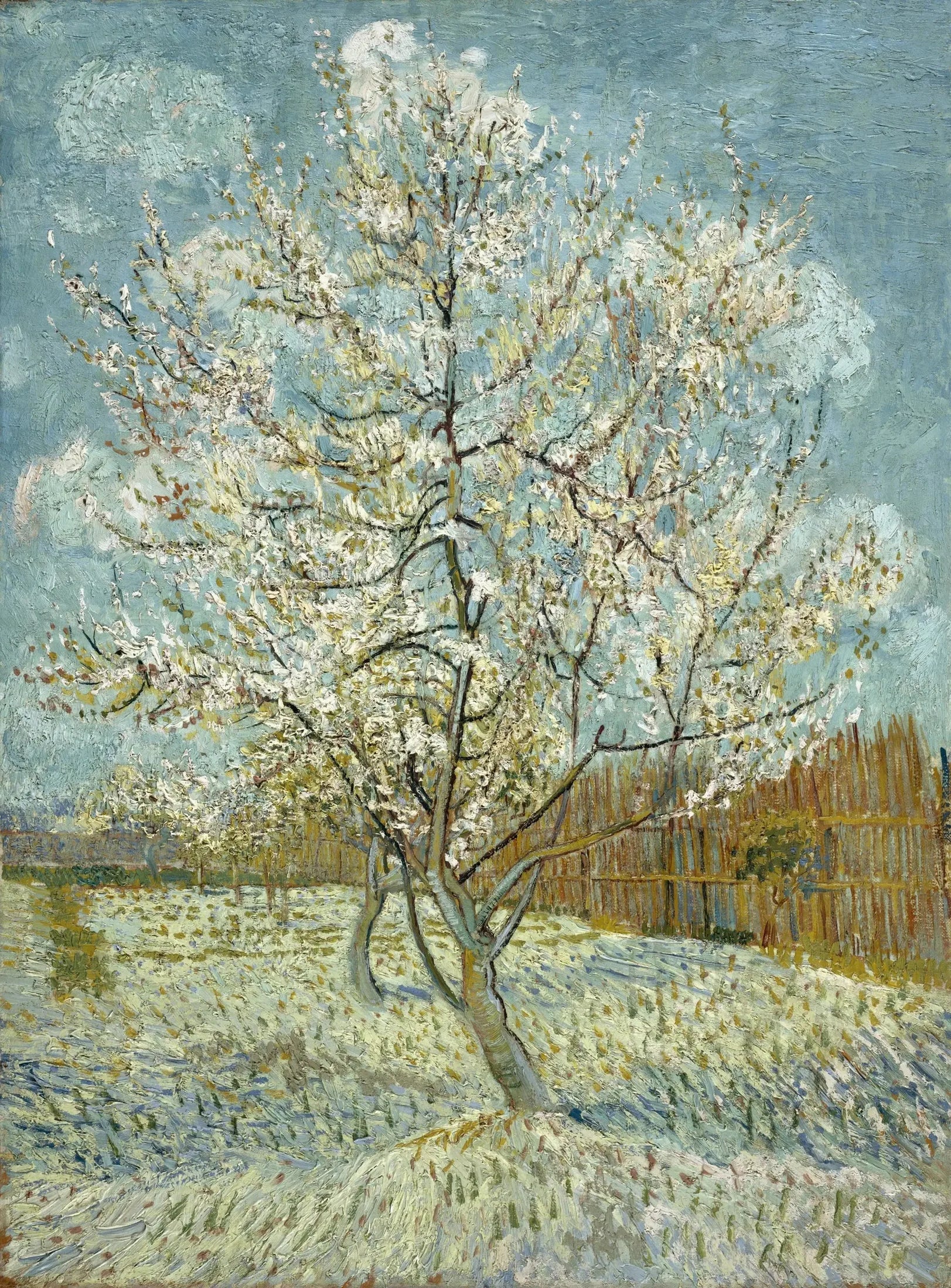 Le pêcher rose - Vincent van Gogh image 1 copie de tableau peinte à la main