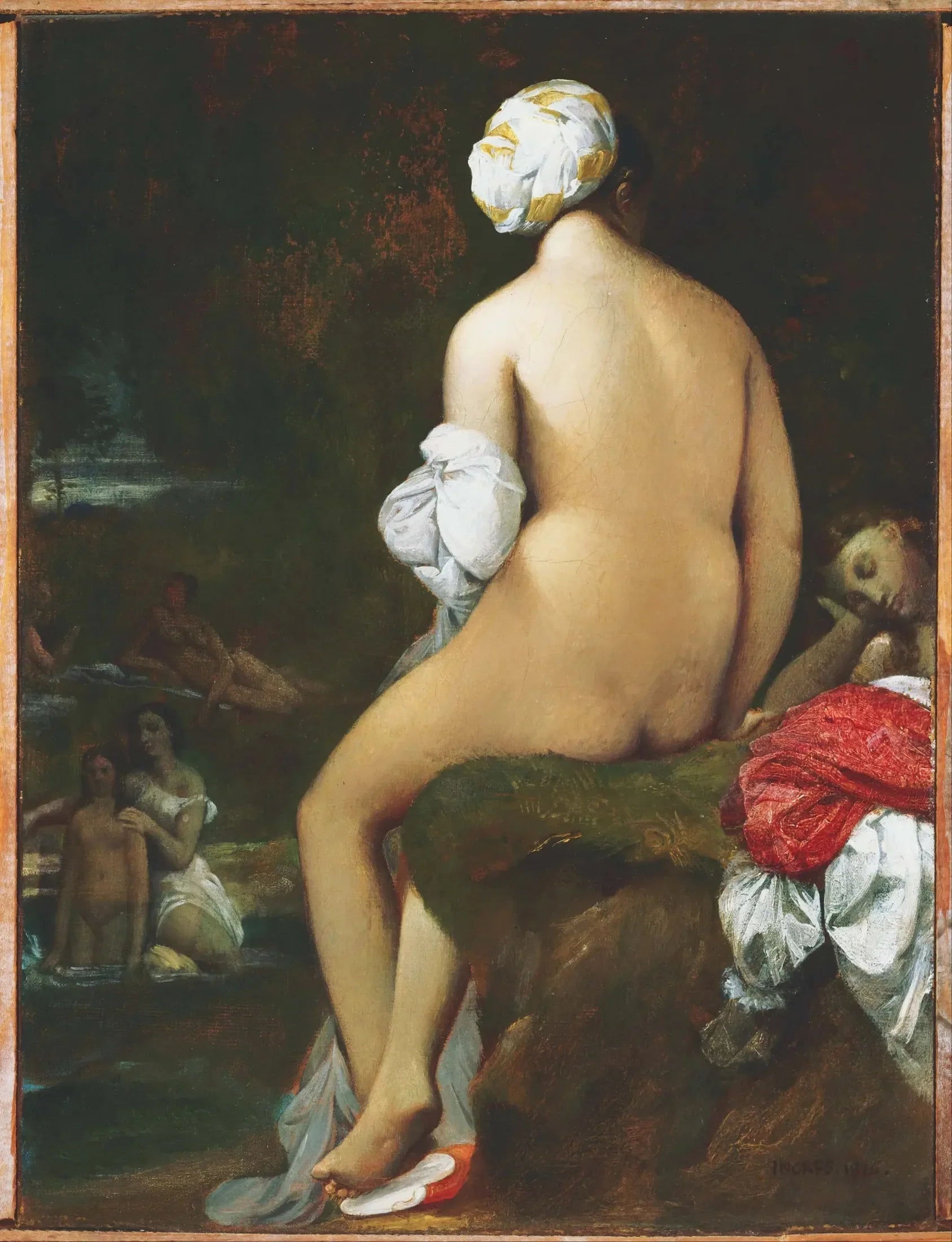 Le Petit Baigneur - Jean-Auguste-Dominique Ingres image 1 reproduction de peinture à l’huile