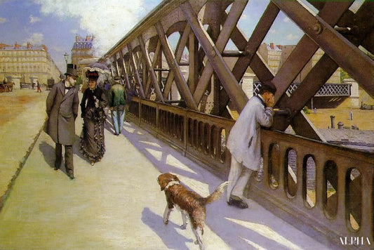 Le Pont de l'Europe - Caillebotte - Reproductions de tableaux et peintures haut de gamme