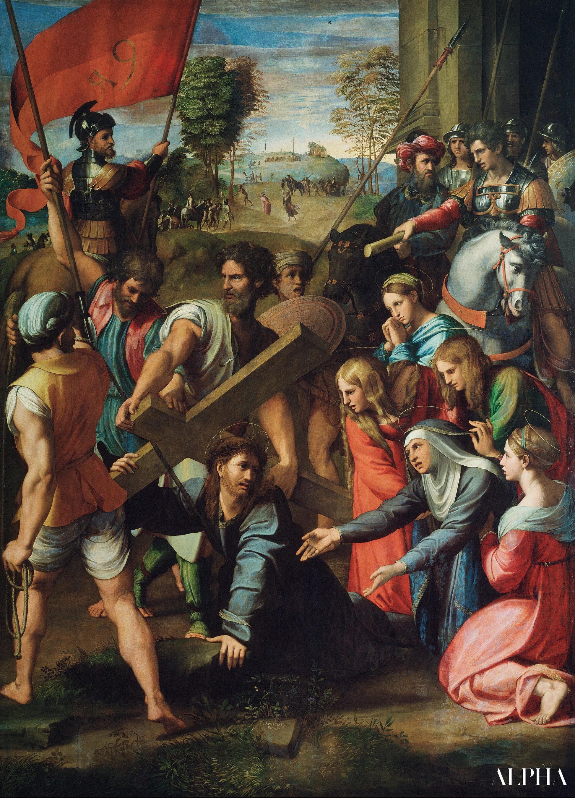 Le port de la croix - Raphaël (peintre) - Reproductions de tableaux et peintures haut de gamme