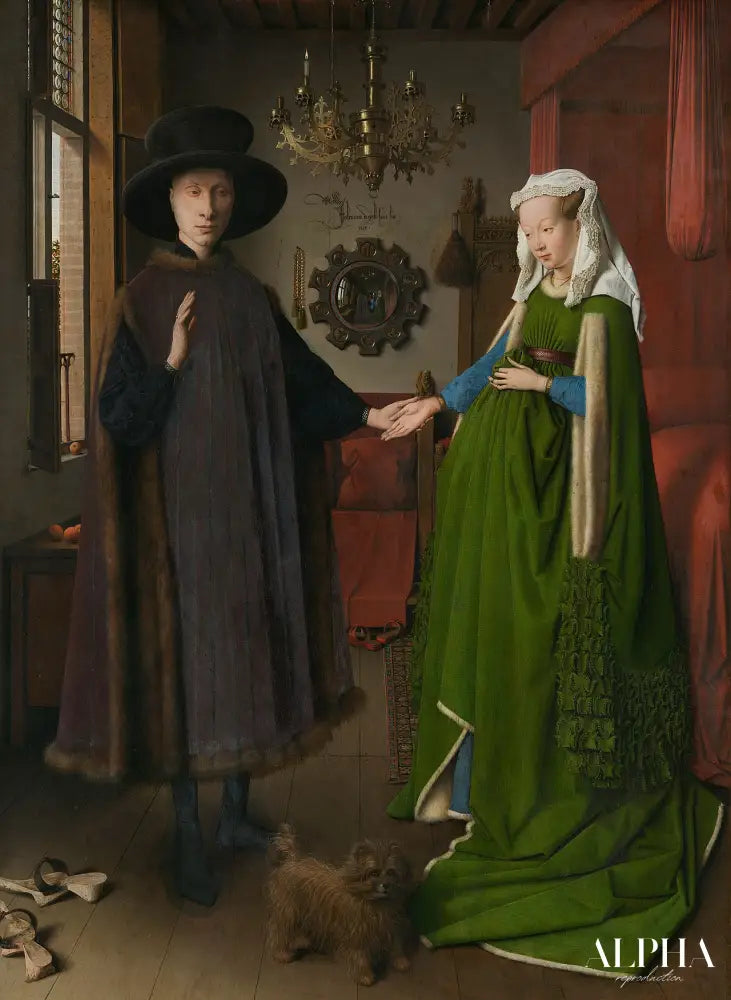 Le portrait d'Arnolfini - Jan Van Eyck - Reproductions de tableaux et peintures haut de gamme