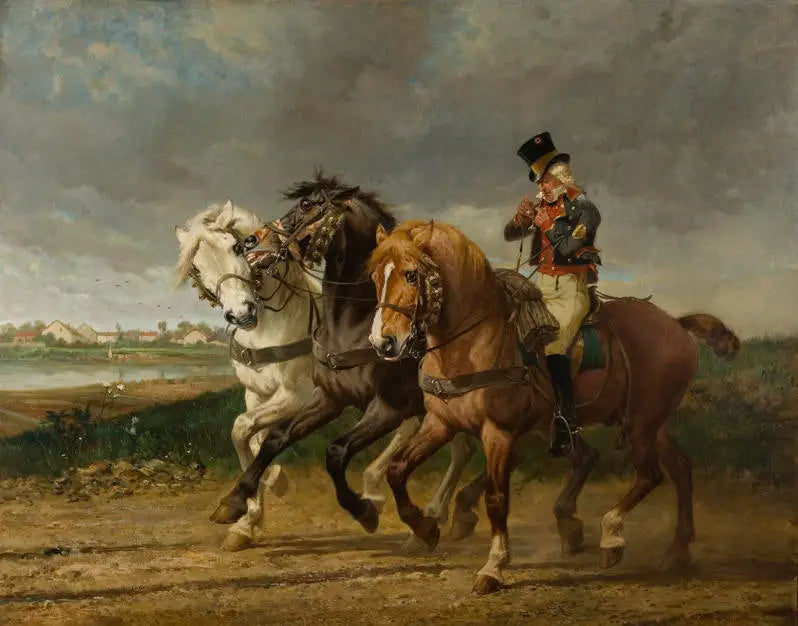 Le relais de retour - Rosa Bonheur image 1 reproduction d’œuvre d’art à l’huile