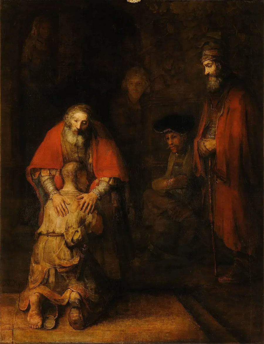 Le Retour du fils prodigue - Rembrandt image 1 copie peinte à la main à l’huile