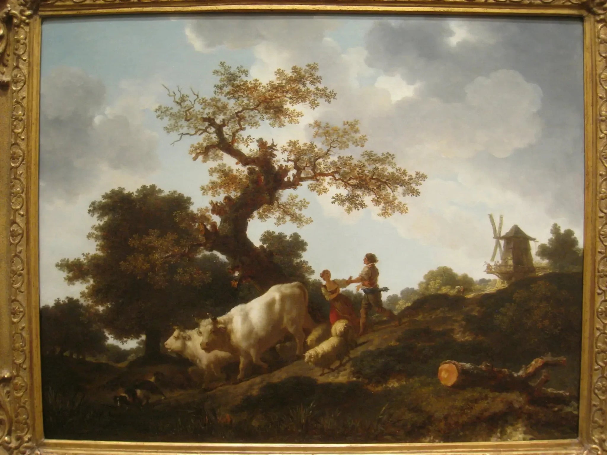 Le retour du troupeau - Jean-Honoré Fragonard image 1 reproduction de peinture à l’huile