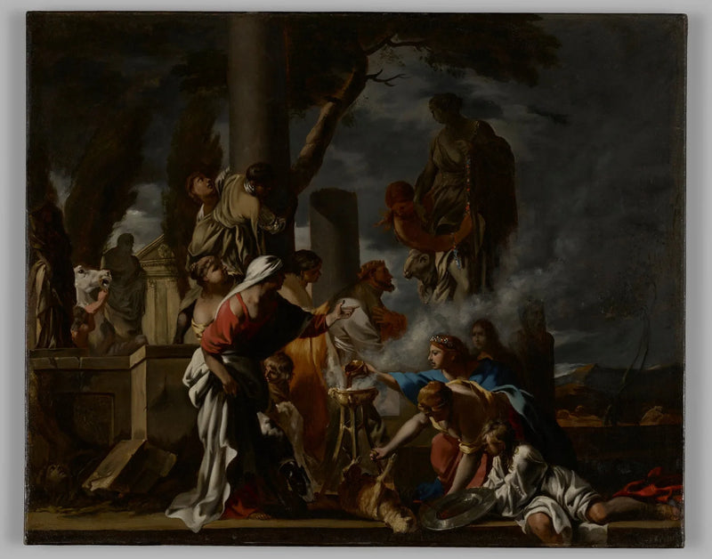 Le roi Salomon sacrifie à l'idole - Sébastien Bourdon