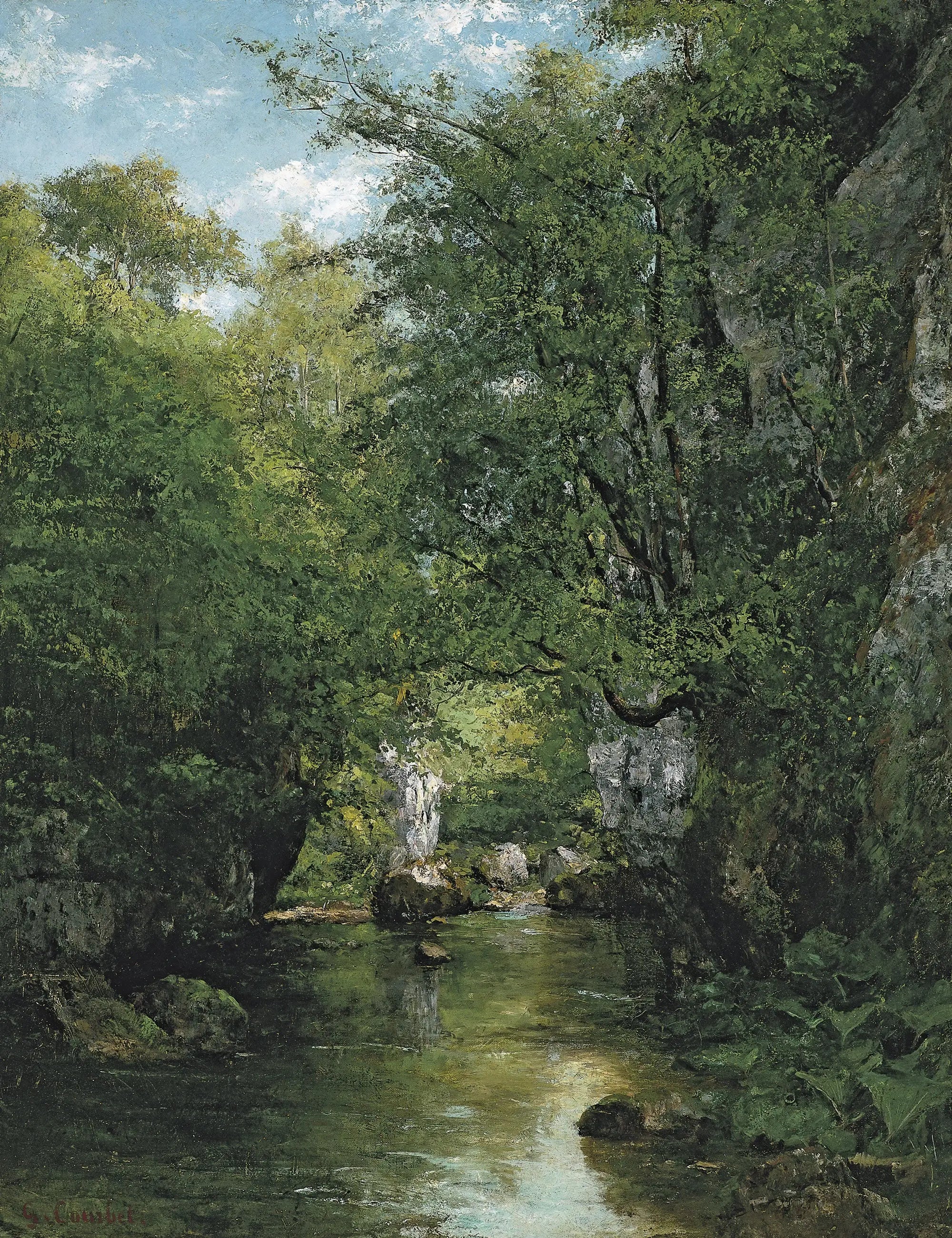 Le Ruisseau d’Eau La Brème - Gustave Courbet - Alpha Reproduction