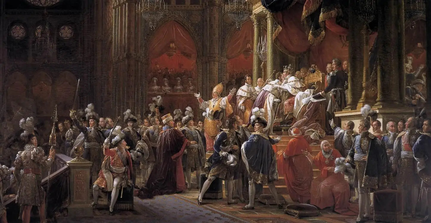 Le sacre de Charles X - François Gérard image 2 reproduction de peinture à l’huile