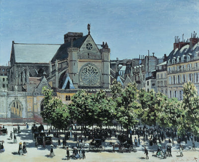 Reproduction du tableau « Le Saint-Germain de l'Auxerrois Paris - Claude Monet » par Alpha Reproduction en peinture à l’huile