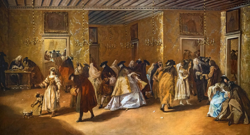 الصالون الخاص (الكازينو) لقصر داندولو في سان مويسه - فرانشيسكو غاردي