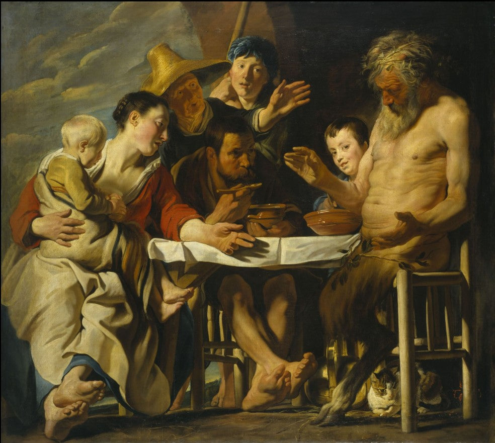 Le Satyre et le Paysan - Jacob Jordaens