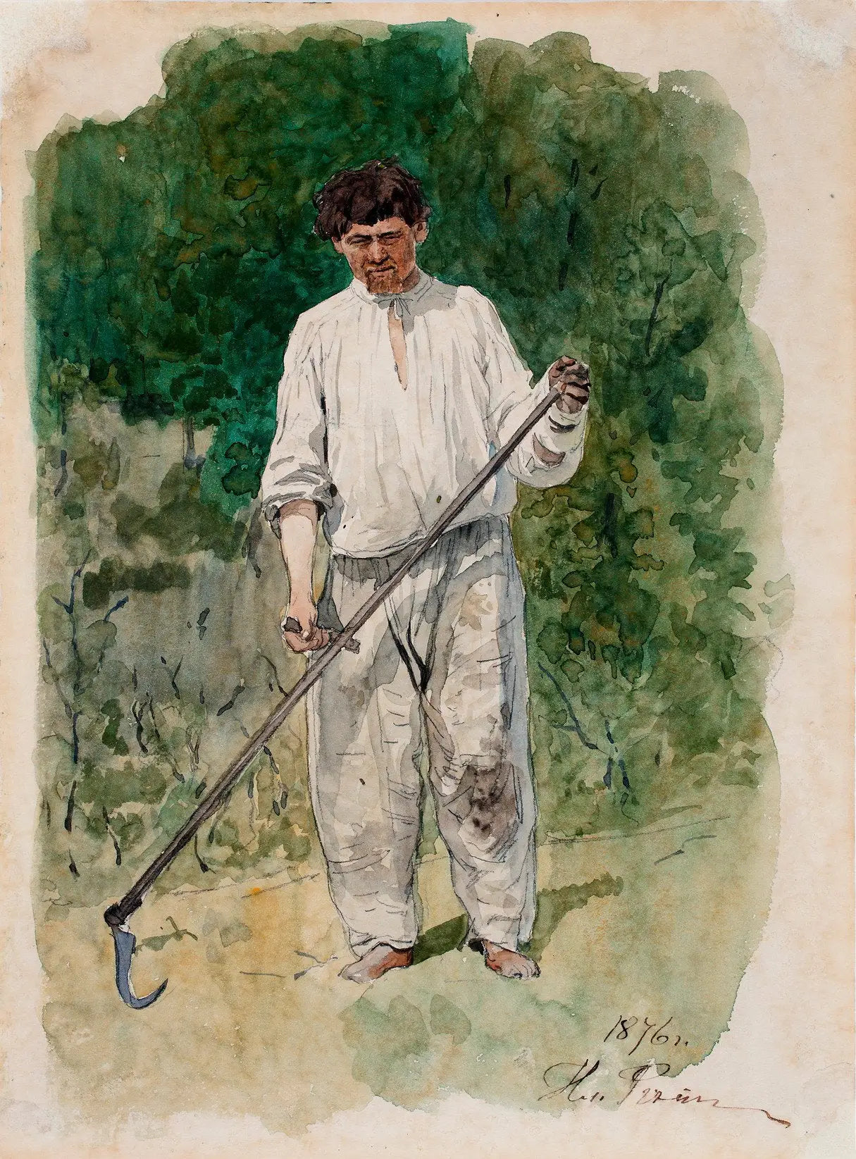 Le Scytheman - Ilya Repin image 1 copie de tableau peinte à la main