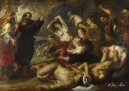 Le serpent d'airain - Peter Paul Rubens - Reproductions de tableaux et peintures haut de gamme