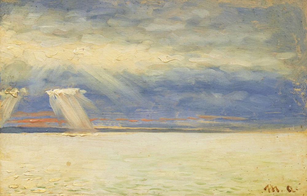 Le soleil perce les nuages. - Michael Peter Ancher - Alpha Reproduction
