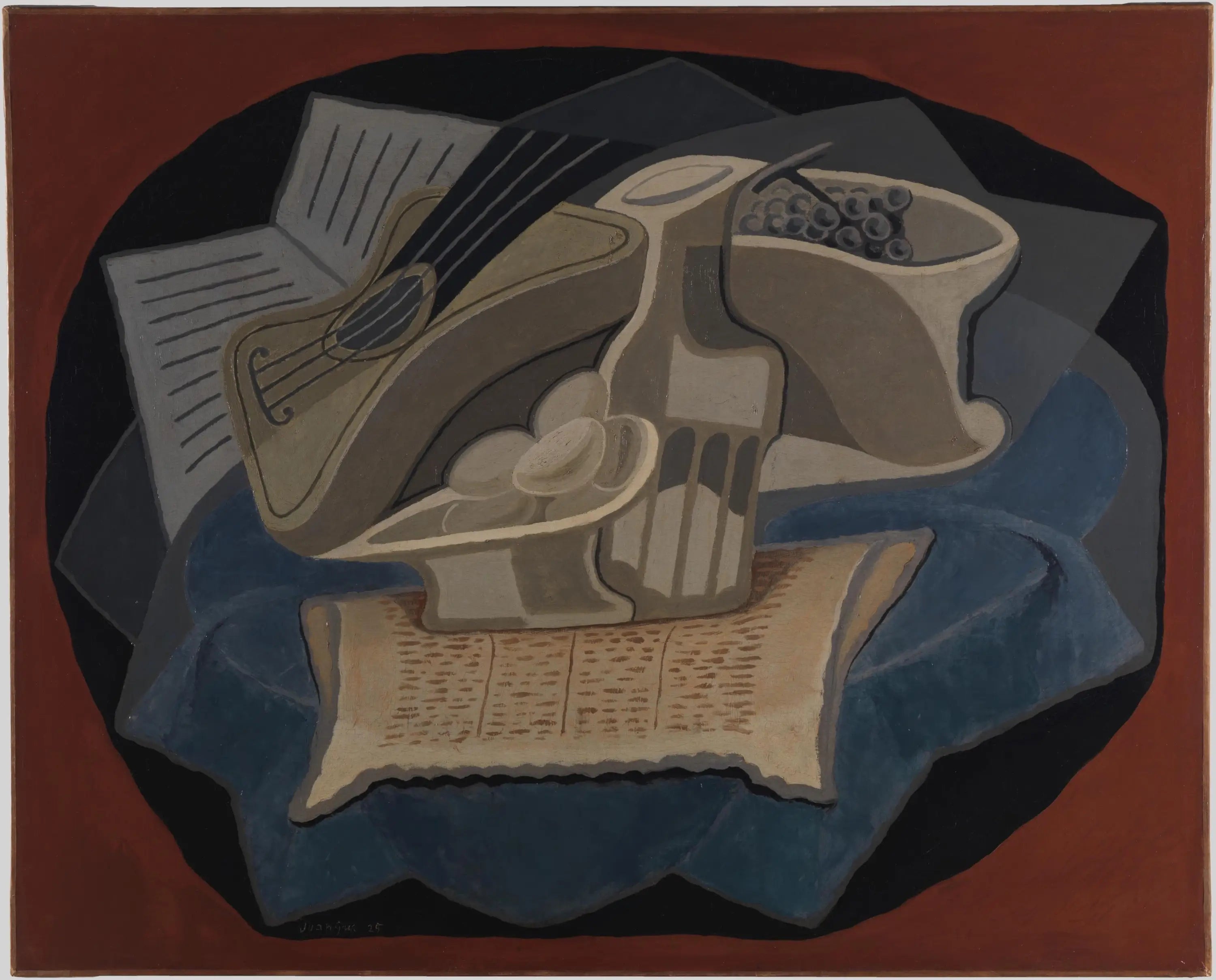 Le Tapis bleu - Juan Gris - Alpha Reproduction