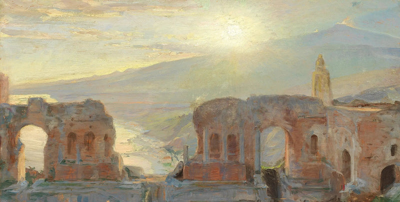 المسرح القديم في تاورمينا. - Peder Severin Krøyer