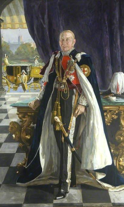 Le très honorable Hugh Cecil Lowther (1857–1944), 5e comte de Lonsdale, KG, GCVO - John Lavery