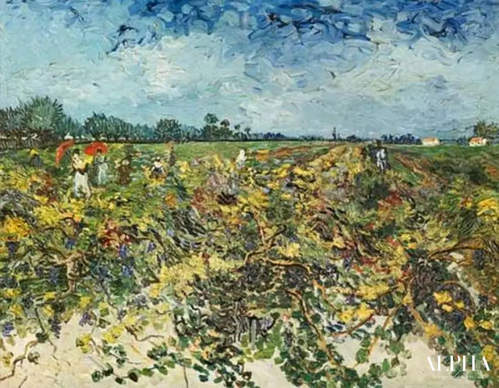 Le vignoble vert - Van Gogh - Reproductions de tableaux et peintures haut de gamme