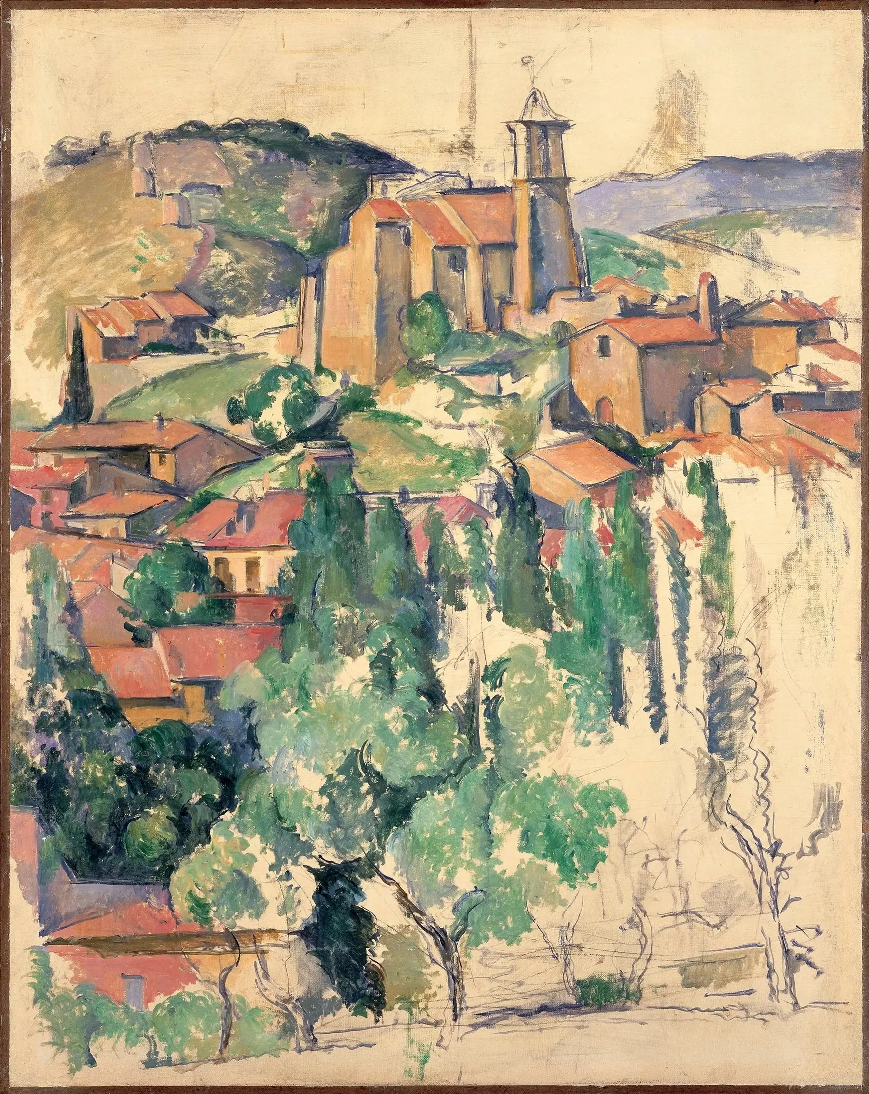 Le Village de Gardanne - Paul Cézanne image 1 reproduction réalisée par Alpha Reproduction