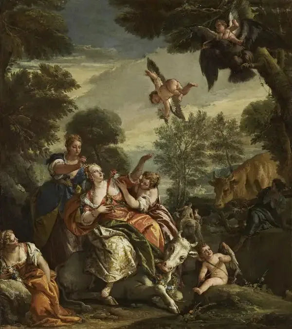 Le Viol d'Europe - Giovanni Battista Tiepolo image 1 tableau peint à l’huile sur toile