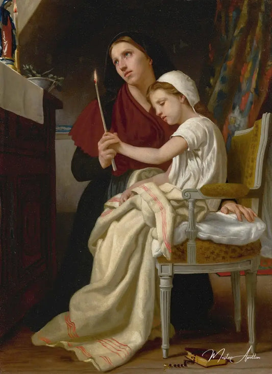 Le Voeu - William Bouguereau Reproductions de tableaux à la peinture à l’huile