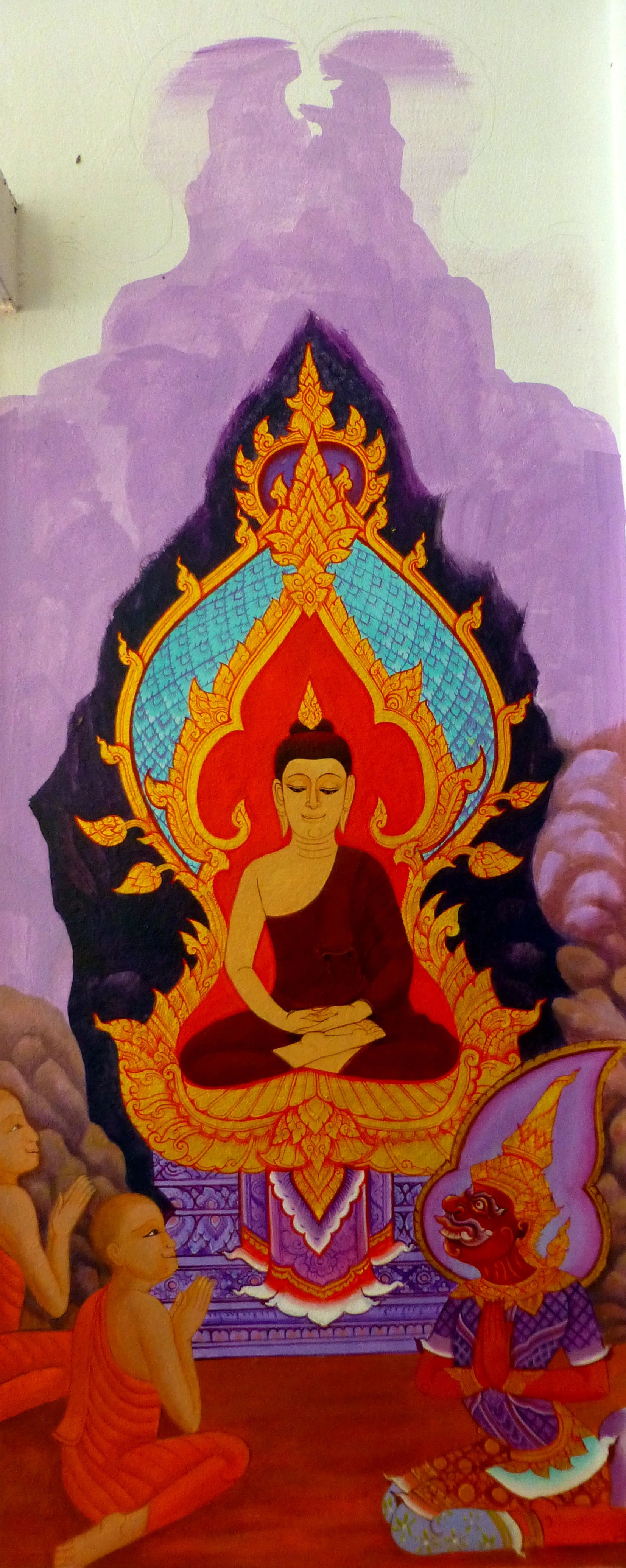 Le Yakkha demande l'ordination, Artiste thaïlandais anonyme, XIXe siècle