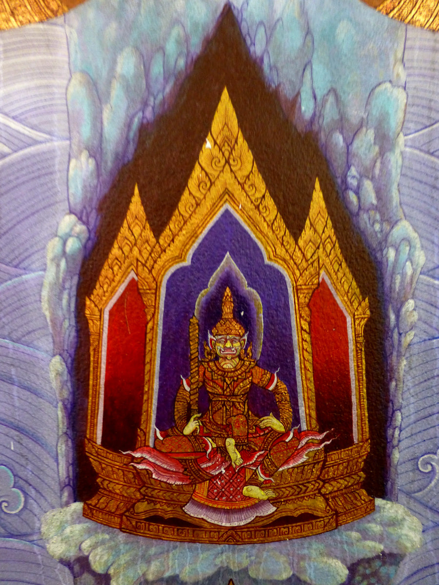 Le Yakkha et l'assemblée, Artiste thaïlandais anonyme, XIXe siècle