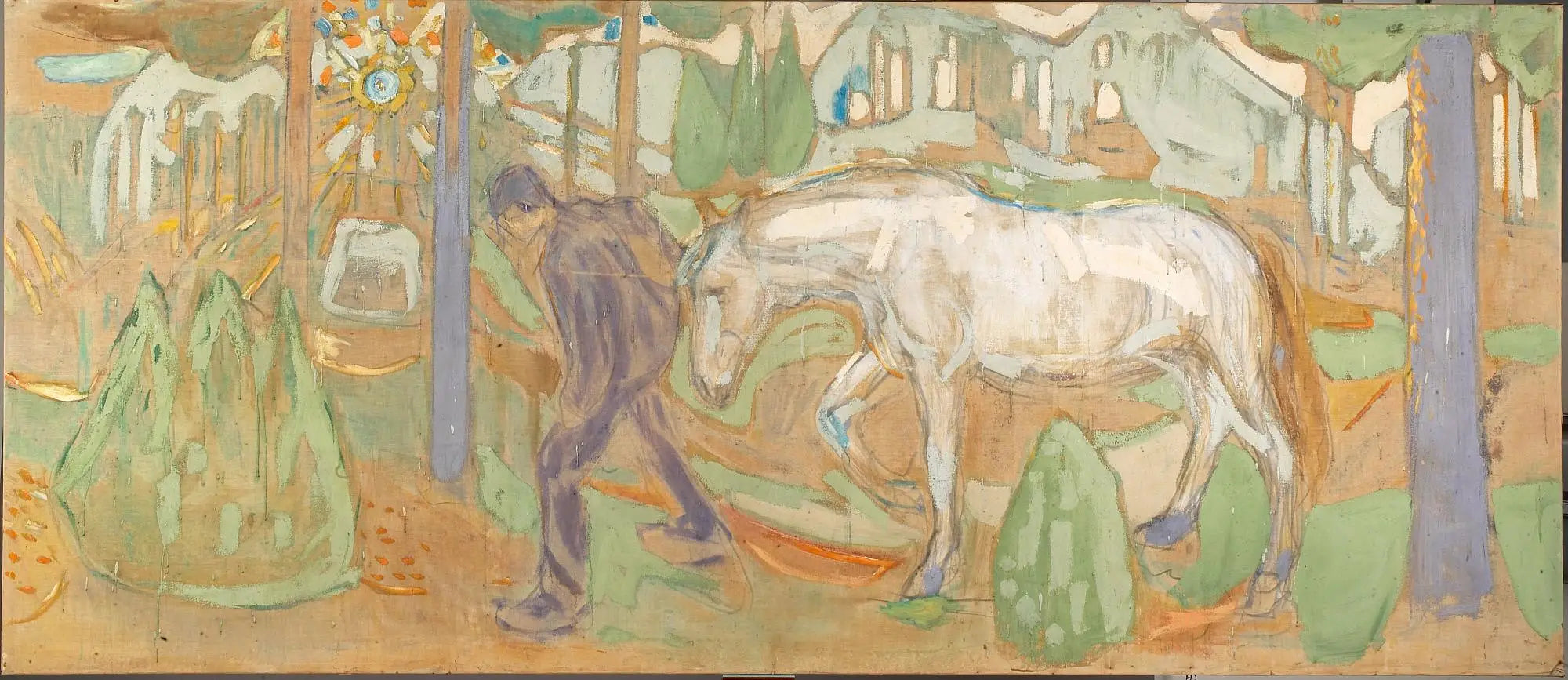 Reproduction du tableau « L'Éclaireur - Edvard Munch » par Alpha Reproduction en peinture à l’huile