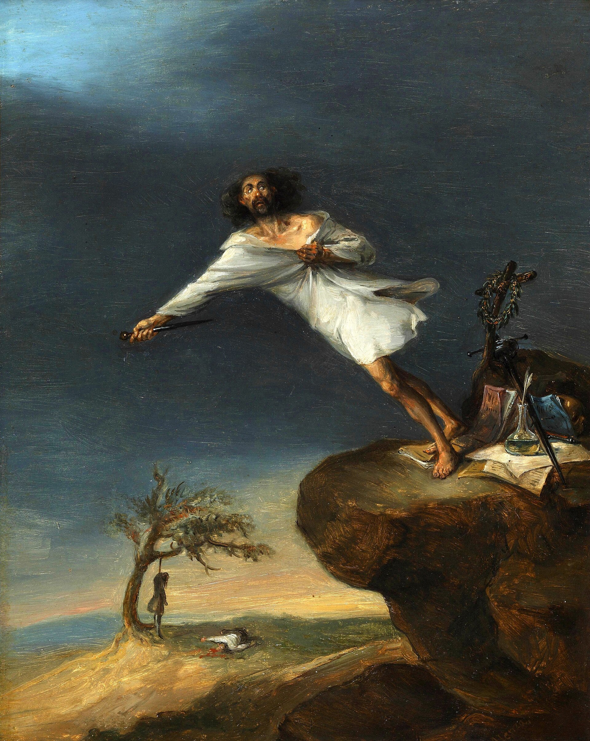 Satire du suicide romantique - Leonardo Alenza