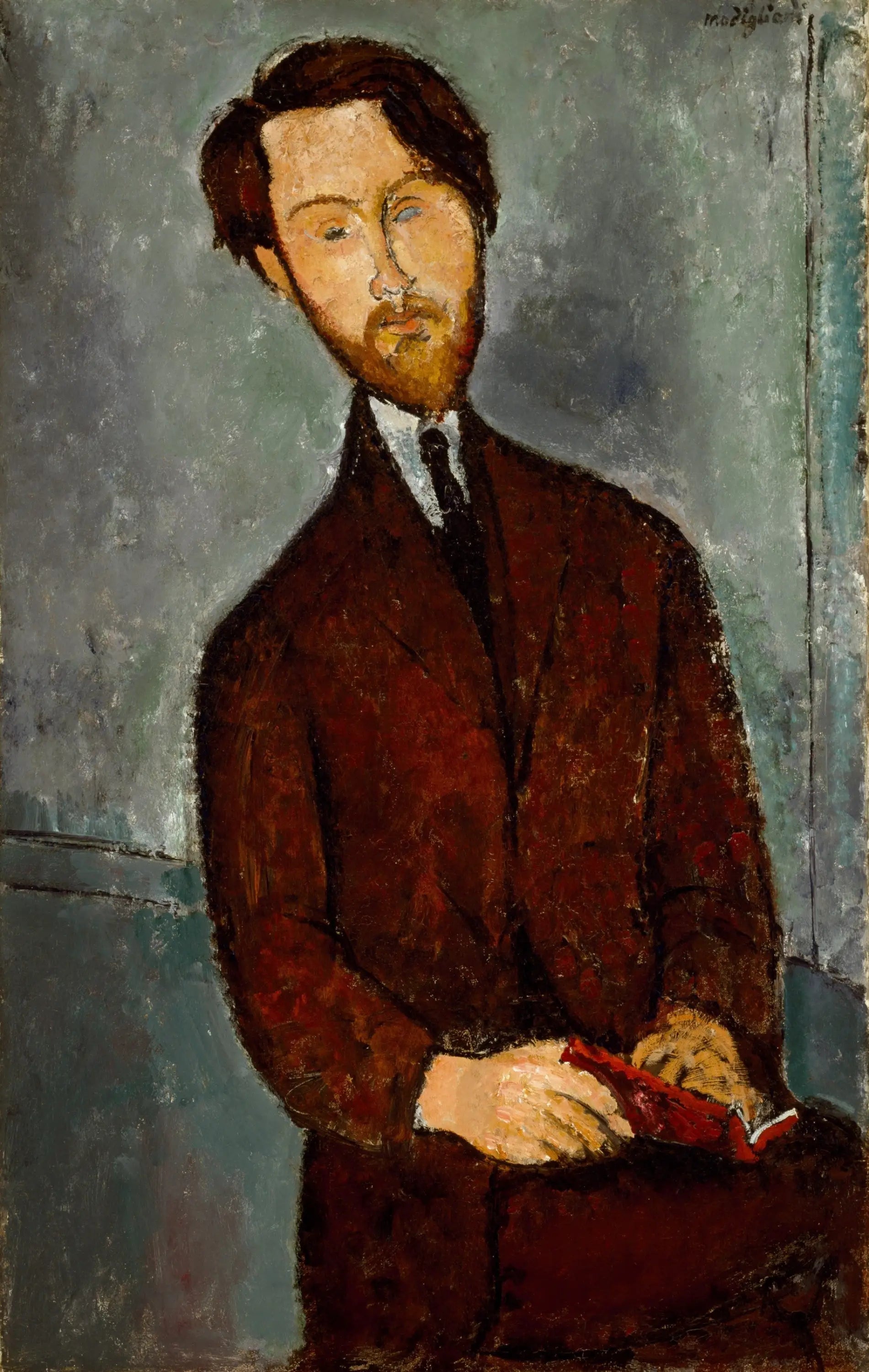 Reproduction du tableau « Léopold Zborowski - Amedeo Modigliani » par Alpha Reproduction en peinture à l’huile