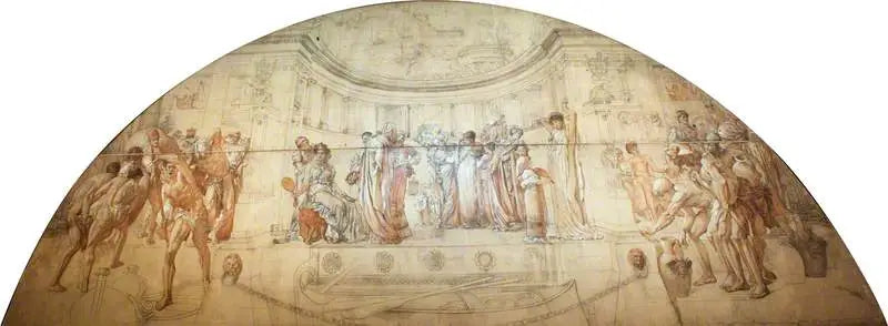 فنون الصناعة المطبقة على السلام (رسم بالحجم الطبيعي للوحة جدارية في متحف فيكتوريا وألبرت) - فريدريك ليغتون