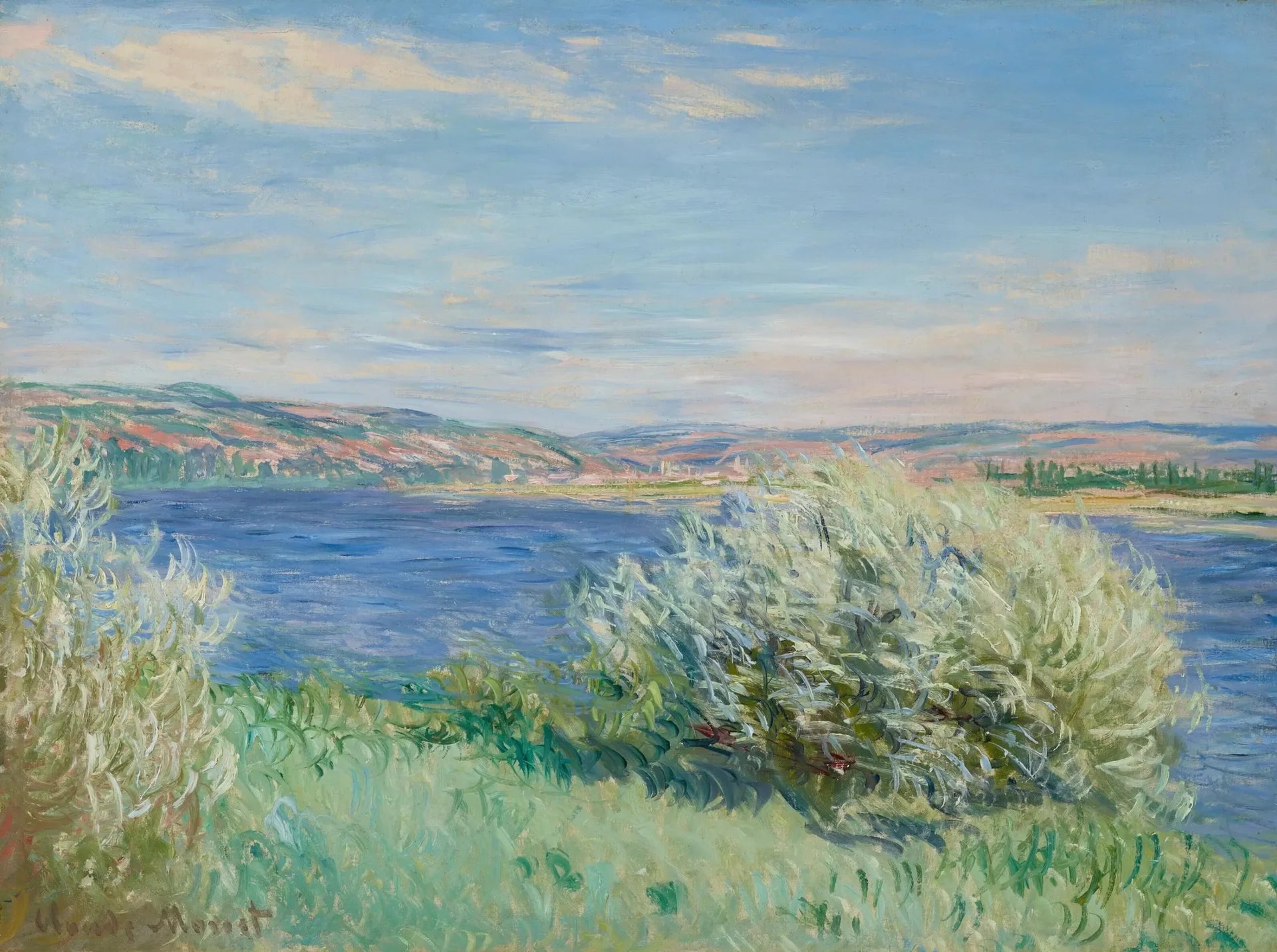 Les bords de la Seine près de Vétheuil - Claude Monet image 1 reproduction artisanale de tableau